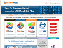 Tablet Screenshot of heaventools.com
